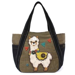 Chala Carry-all Zip Tote- Llama